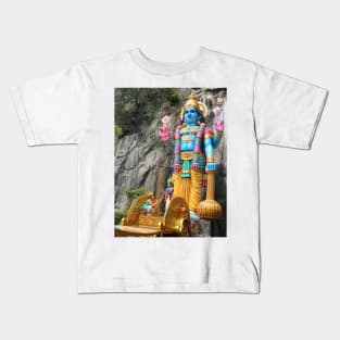 Colorful Hindu statue and carriage Kids T-Shirt